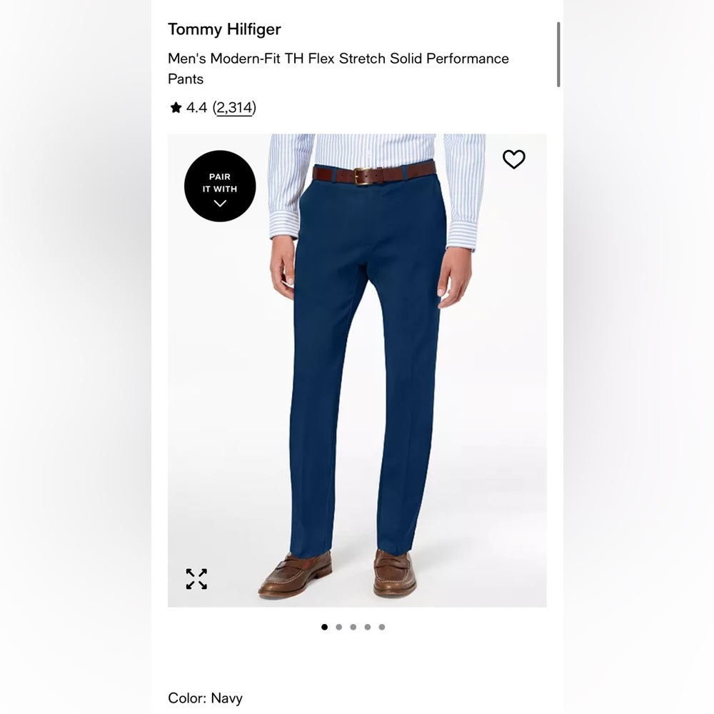 Tommy Hilfiger Flex men’s dress pants black